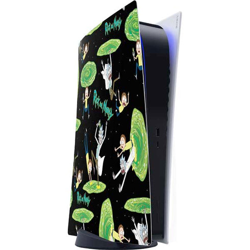 Adult Swim Rick and Morty Portal Pattern PS5 Digital Edition Console Skin